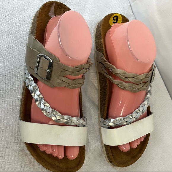 Biostep Made In Spain  Stylish Women's Sandals with Braided Straps Slip On 9 - Picture 1 of 13